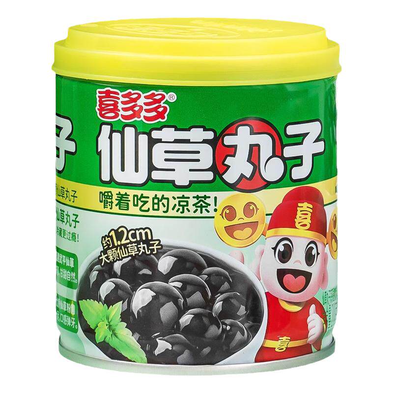 喜多多仙草丸子凉茶夏季饮料10罐