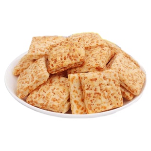 台湾庄家咸蛋黄方块酥3kg 进口全麦牛轧糖饼干特产散装烘焙原材料
