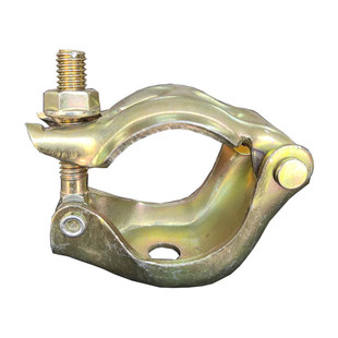 日式单扣60管单边扣件脚手架管卡扣半个旋转扣件建筑防护扣件镀锌