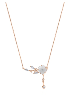 「茉莉花开」999纯银项链原创