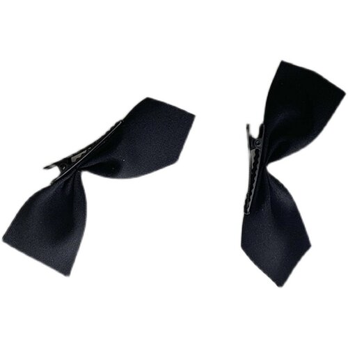 一对儿~赵露思黑色蝴蝶结发夹刘海夹子女新款对夹边夹暗黑系头饰
