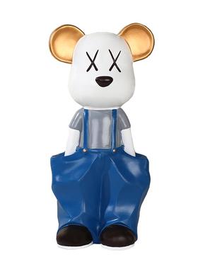 插兜暴力熊摆件客厅酒柜桌面装饰