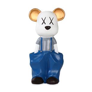 创意卡通插兜暴力熊摆件家居客厅电视柜酒柜桌面装饰送人乔迁礼物