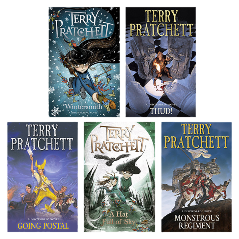 英文原版 Discworld Novel 碟形世界系列31-35 五册套装 畅销科幻小说 Terry Pratchett 实习女巫和空帽子 英文版 进口英语原版书