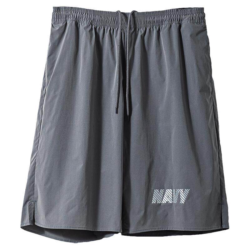 上弹工装美式复古NAVY反光松紧腰短裤宽松透气速干运动训练裤男夏