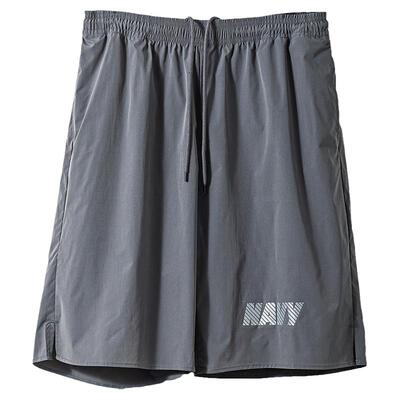 上弹工装美式复古NAVY反光松紧腰短裤宽松透气速干运动训练裤男夏