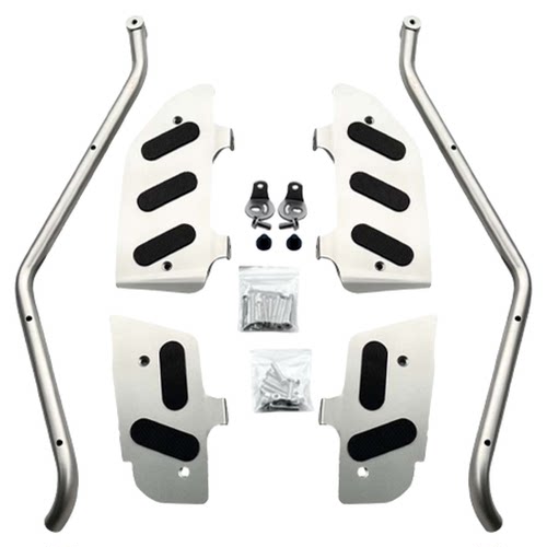 适用于雅马哈TMAX560/530护杠保险杠防摔脚踏射灯支架博奥达改装