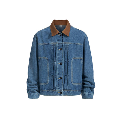 YORAINBOWCleanFit撞色牛仔外套