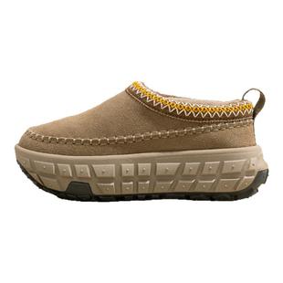 民族风加绒厚底低帮雪地靴防滑女2025冬季新款加厚一脚蹬保暖棉鞋