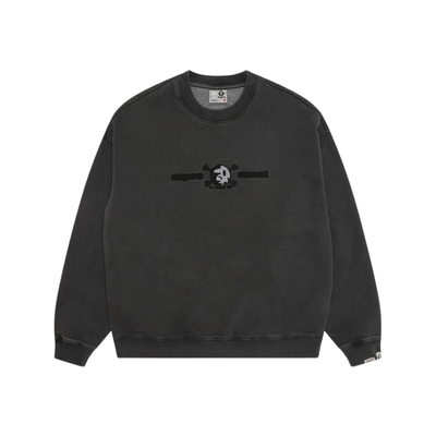 Aape联名erased刺绣水洗做旧卫衣