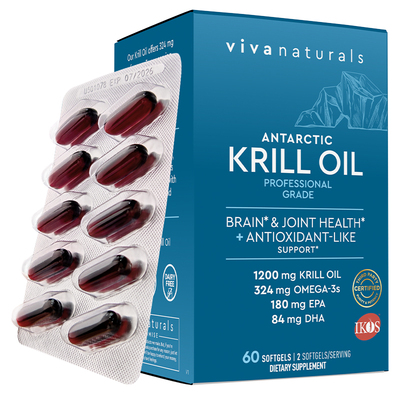 viva南极磷虾油60粒实测78%磷脂