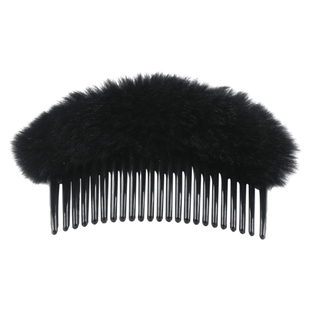 毛绒发夹刘海梳前额碎发整理神器插梳夹子头饰女网红2022新款发卡