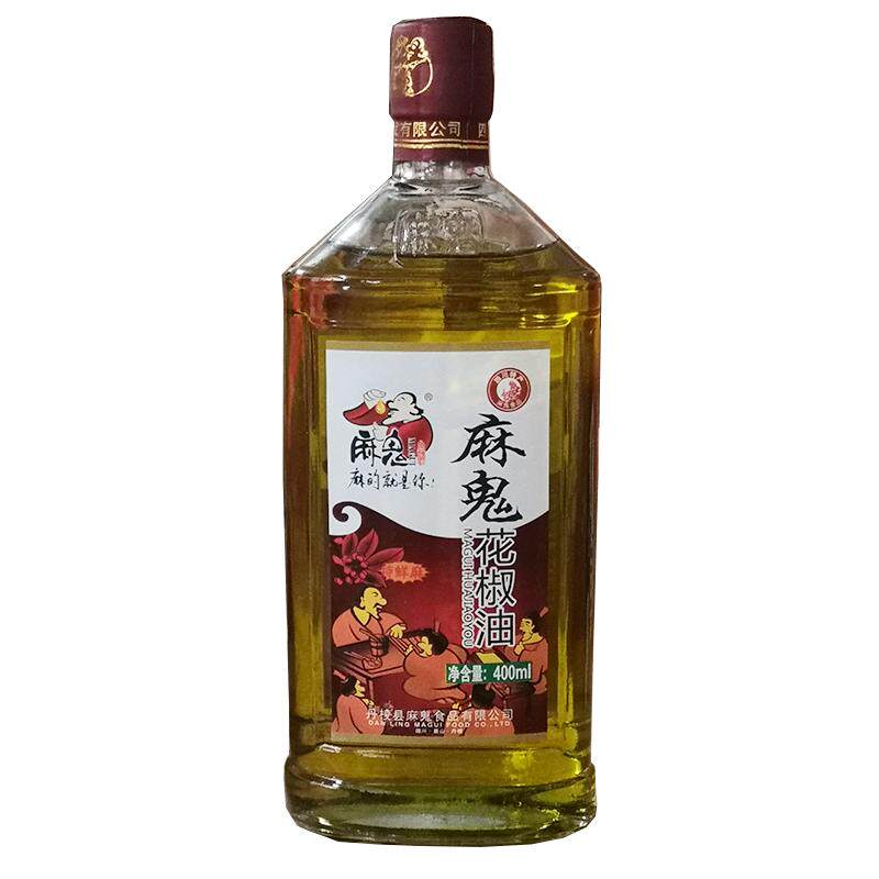 麻鬼花椒油400ml 四川特产家用麻油特麻麻椒油过桥米线玻璃瓶装