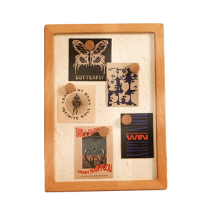 黑胡桃木磁吸相框摆台A4拍立得画框实木相框挂墙上记事板展示板