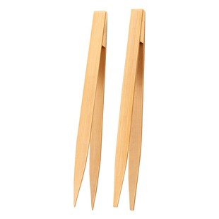 环保竹镊子防烫防静电尖头木质竹夹子夹持夹取金银铜铝电子维修