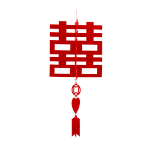 婚房布置套装男方结婚新房客厅场景装饰吊顶拉花全套婚礼女方房顶