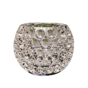 北欧水晶玻璃花瓶透明 方缸 水培花器绿萝富贵竹客厅插花瓶 器皿