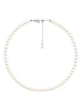 干枯玫瑰色施华珍珠项链