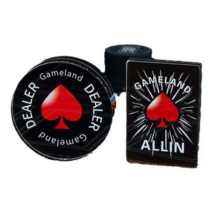 德州水晶dealer 庄码压牌片德州扑克配件筹码庄家位庄牌庄片加重