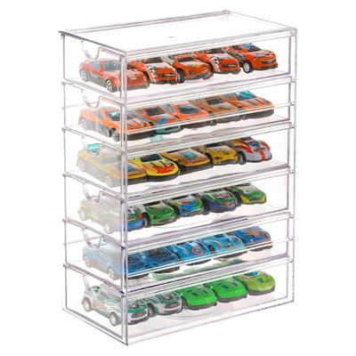 多美卡展示盒多层抽屉大容量