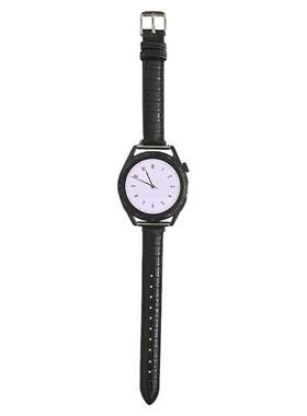 真皮鳄鱼纹小蛮腰GT4适用gt2华为GT3手表watch4pro表带9小米10pro