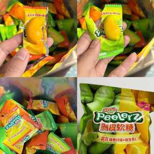 sam代购皮乐士Peelerz剥皮软糖QQ糖橡皮糖儿童糖果办公室零食