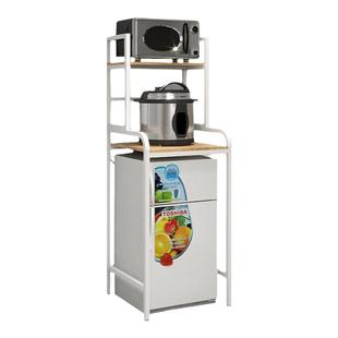 冰箱置物架迷你落地小冰柜上方顶部厨房微波炉烤箱多层收纳整理架