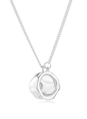 S925银轻奢小众椭圆形项链首饰潮