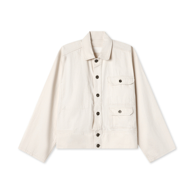 女士复古工装风牛仔外套