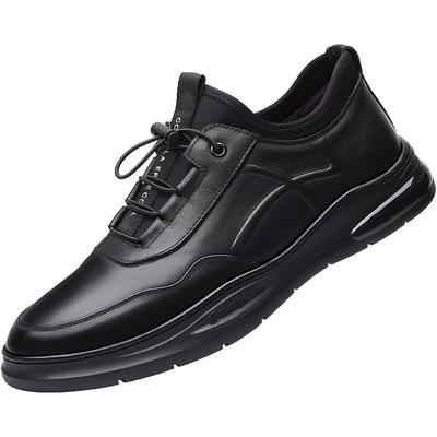 【真牛皮+上线】弹力口休闲皮鞋