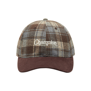 Champion冠军官方冬季仿羊羔毛绒软顶棒球帽鸭舌帽子男女时尚保暖