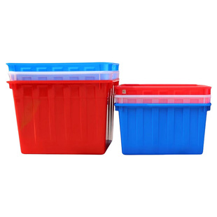 塑料水箱长方形加厚带盖方桶家用收纳储物工厂周转箱水产养殖胶桶