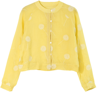 GESGOO气质文艺苎麻衬衫