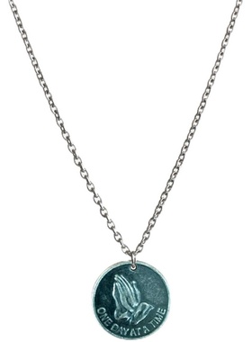 sicilyzee复古圆牌男佛手硬币