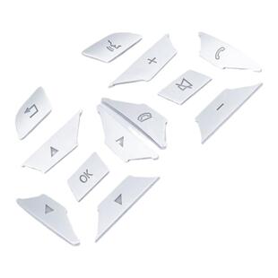 适用于奔驰GLK260 老C200 E260 CLS ML GL 改装方向盘按键装饰贴