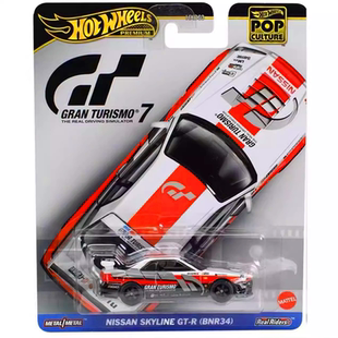 风火轮火辣小跑车 胶胎尼桑 GTR R34 GT赛车hotwheels