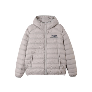 DONSMOKE轻薄连帽90鸭绒羽绒服DSM内胆保暖防静电防钻绒外套秋冬
