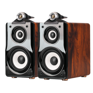 5.5寸三分频高保真无源发烧HIFI书架音箱家用木质音响台式音响
