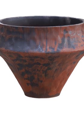 景德镇手工复古中古风斗笠花盆