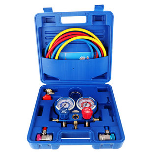 藤原汽车雪种表R134a冷媒表压力表R22R410空调加氟表冷媒维修工具