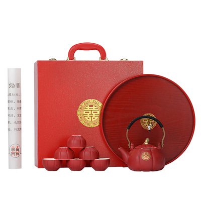 结婚礼物送新人改口敬茶具套装