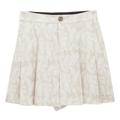 MSLAN商场同款时髦松紧腰短裤