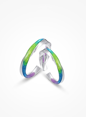 SinceYou中国风情侣对戒简约