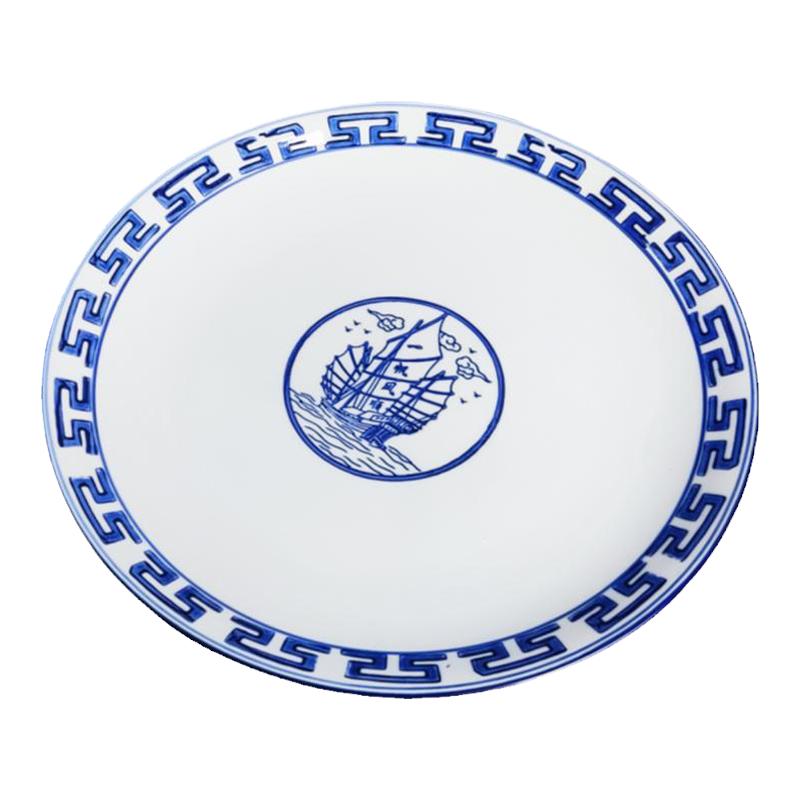 陶瓷饭盘深浅窝圆盘家用炒菜蒸鱼盘面馆商用炒面盘凉菜烧烤火锅盘