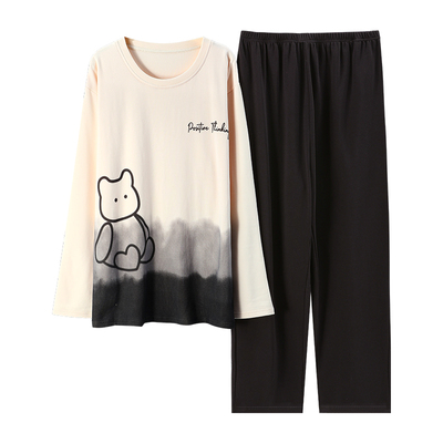 睡衣男士春秋季纯棉长袖加厚大码