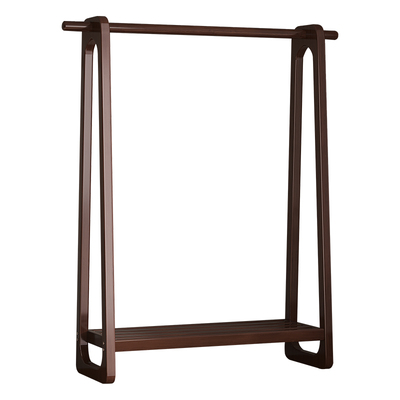 实木落地衣帽架轻奢多功能收纳