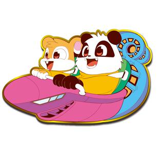 杭州公交官方原创文创冰箱贴网红过山车巴士西湖纪念可爱风手绘