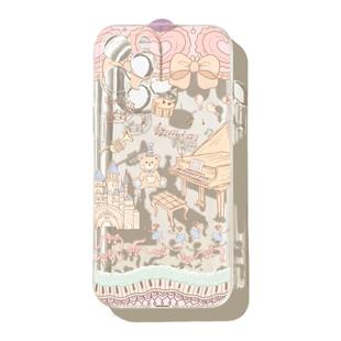 benefit文艺可爱小熊音乐会17pro16适用15苹果13手机壳iphone14promax新款12套11简约xsmax透明xr全包8plus防