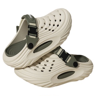 儿童洞洞鞋男童2025新款夏季中大童两穿凉鞋男女孩防滑凉拖鞋外穿