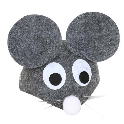 幼儿园表演装扮道具儿童兔子老鼠蜜蜂灰狼老虎帽子小动物头饰教具